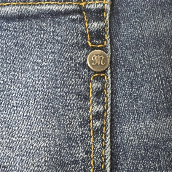 ♥️ Miss Me ♥️ | Embroidered Patch Floral Ankle Skinny Jeans Sz 26 - Picture 3 of 8